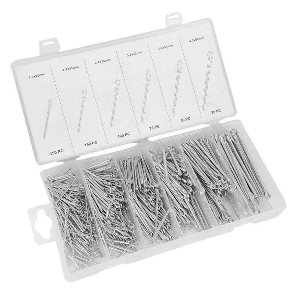 555pcs/Set Stainles Steel Split Pins Clevis Cotter Pin Fasteners Parts Tool Ki