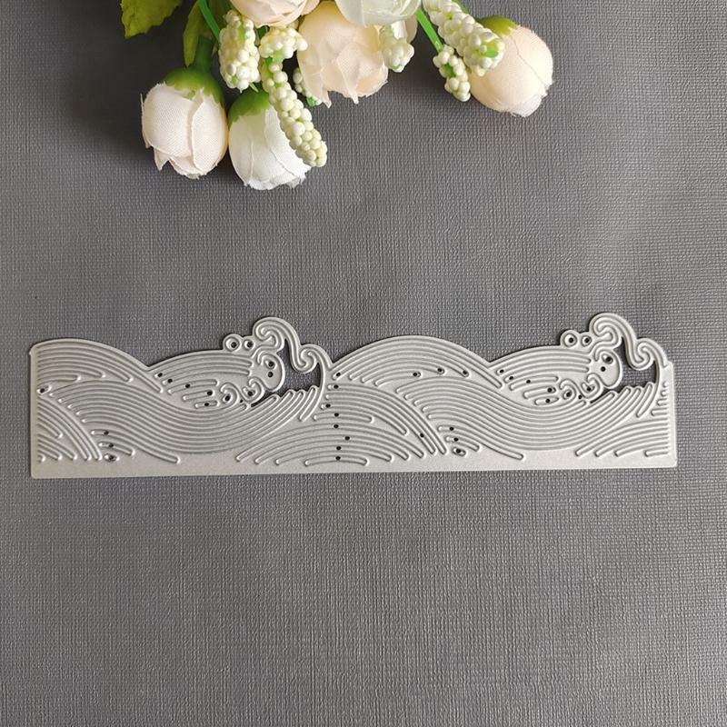 Sea Waves Shape Carbon Steel Cutting Dies DIY Scrapbooking Photo Album Embossing