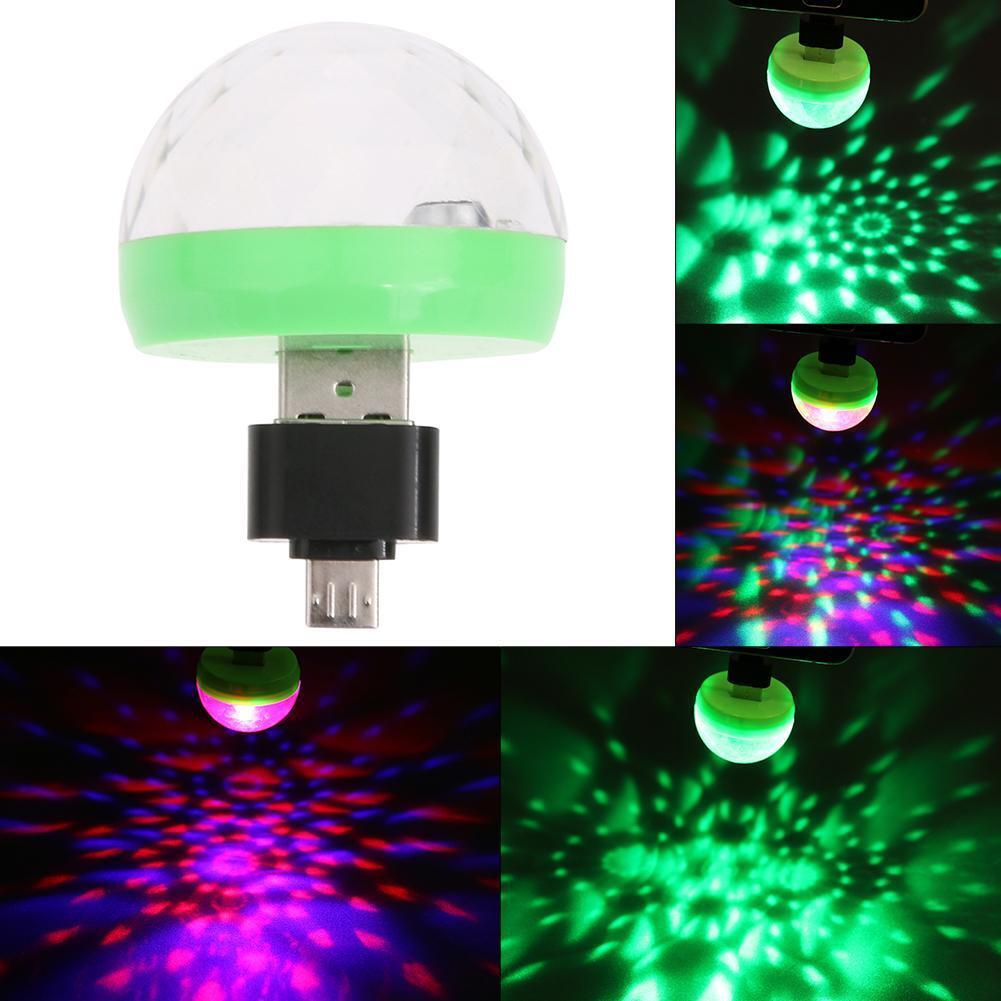 Mini USB Disco Ball Light Home Party Light Karaoke LED Decoration Random