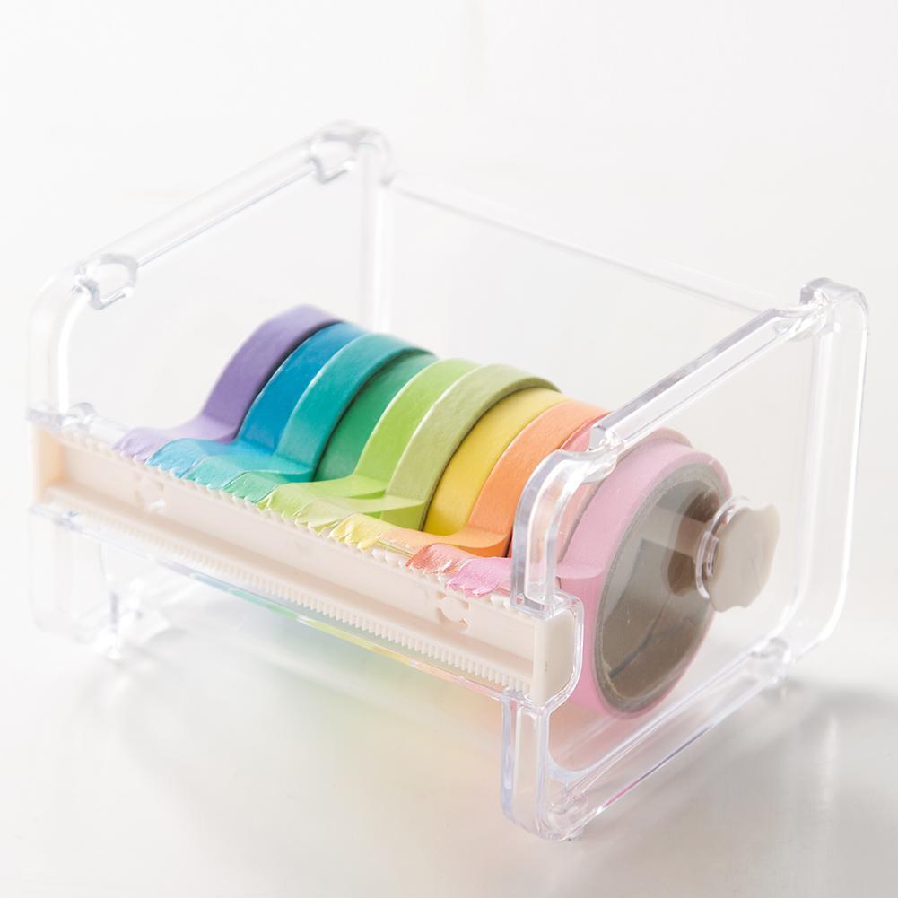 2pcs/Set Tape Dispenser Desktop Tape Cutter+Hollow DIY Photo Album Template