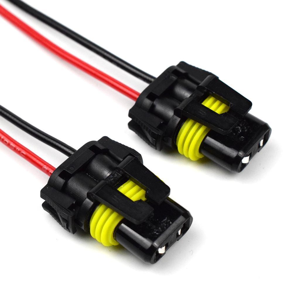 10pcs 9005 HB3 9006 HB4 Bulb Sockets Female Adapter for Headlight Fog Light