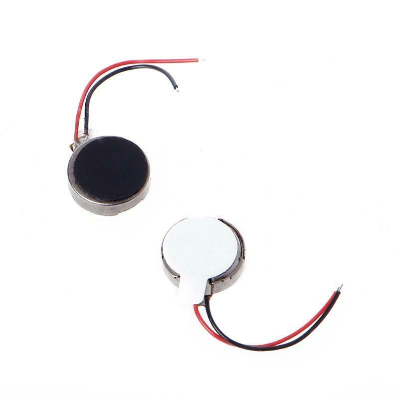 10x DC 3V 70mA 12000±2500RPM Phone Coin Flat Vibrating Vibration Motor