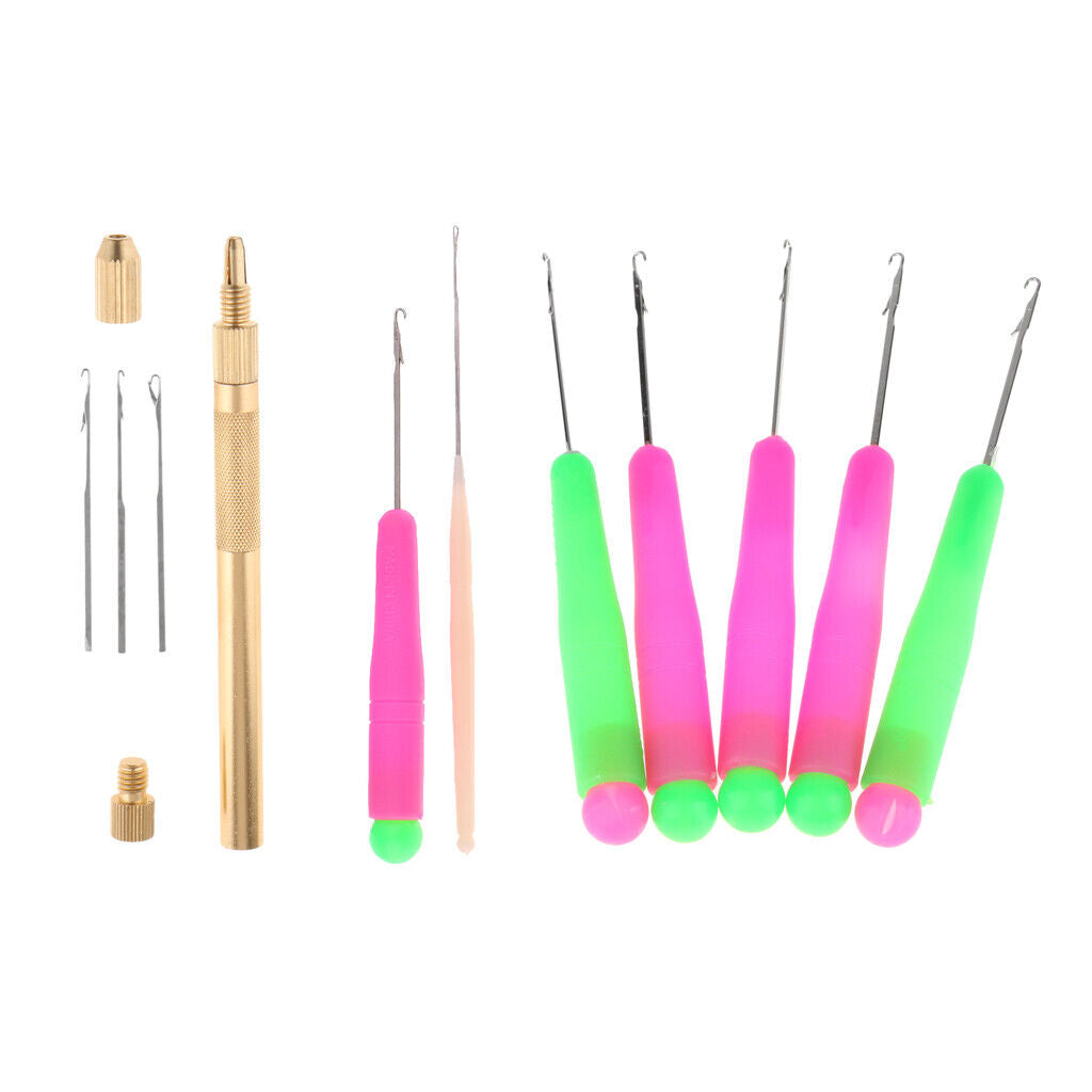 Dreadlocks Micro Braids DIY Weaving Braiding Bent Latch Crochet Hooks