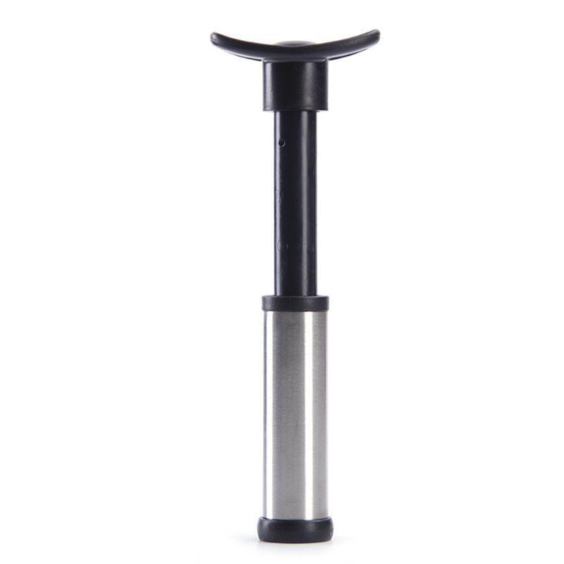 Durable Stainless Steel Vacuum Wine Saver Pump Humanized Design Bottle Stopper