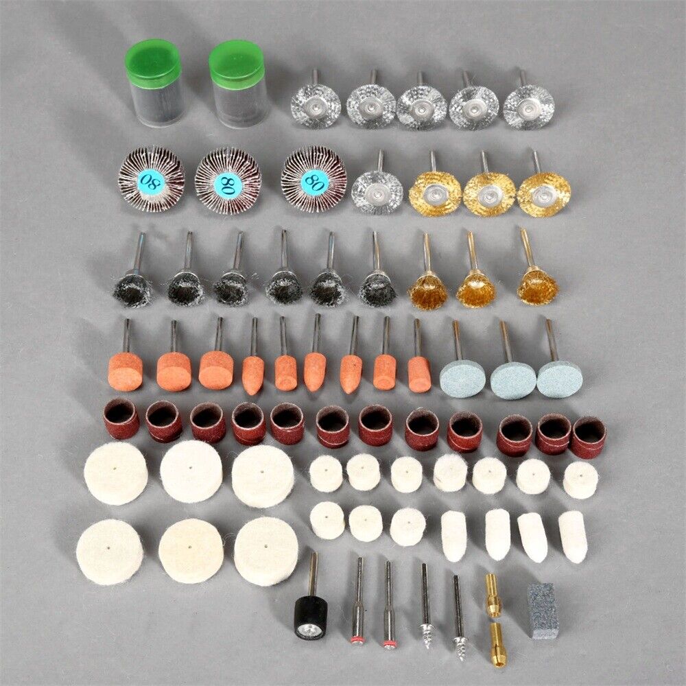 145Pc Electric Rotary Tool Attachment Drill Grinder Grinding Sanding Accessories