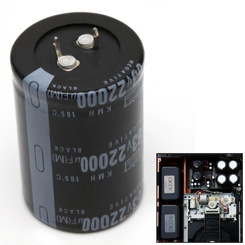22000UF 63V Aluminum Electrolytic Capacitor 105°C Dimension 35x50mm Cylindrical
