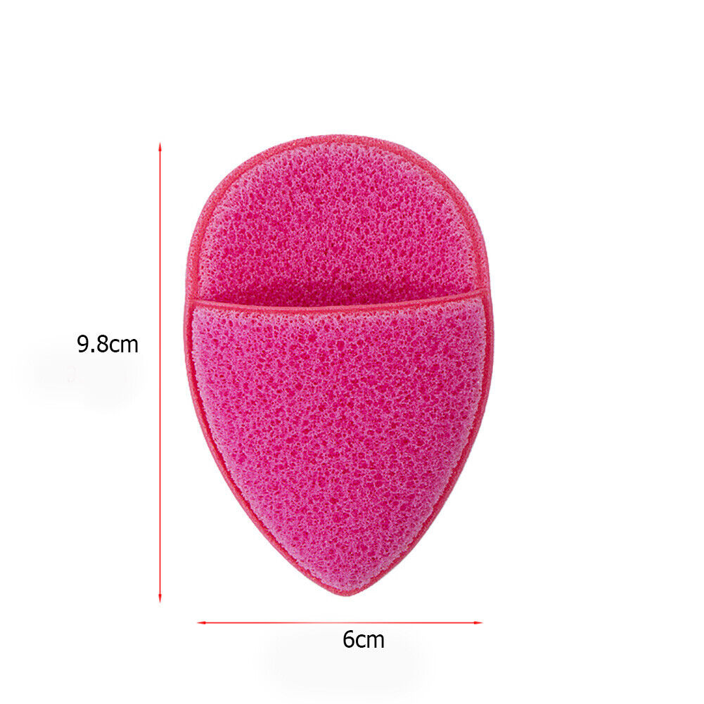 Water Drop Shape Beauty Makeup Sponge Face Cosmetic Powder Puff (Rose Red)