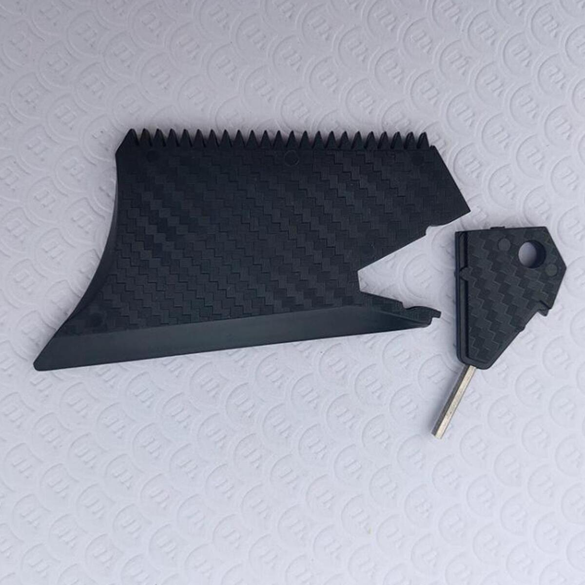 Surfboard Wax Comb Black Portable Surf Board Wax Scraper and Wax Remover