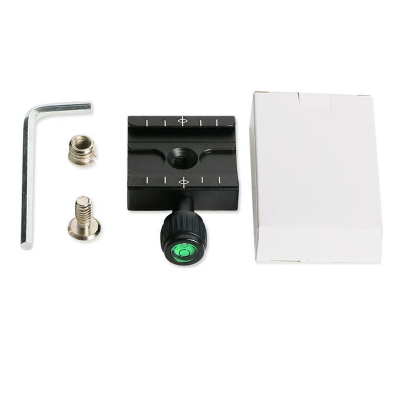 QR-50 Clamp Adapter Quick Release QR Plate Standard 1/4 3/8 Inch Arca Swiss