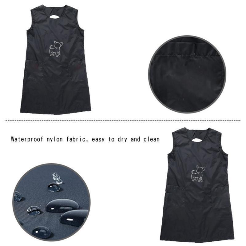 Waterproof Nylon Pet Grooming Apron Work Clothes Dogs Cats Groomer Bath Smock