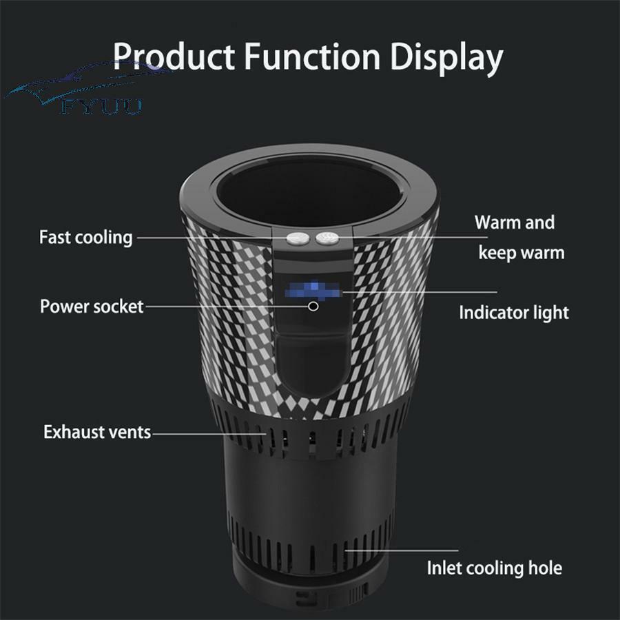 1x 36W 2-in-1 Car Cooler Warmer Water Coffee Beverage Milk Warmer Heater Cooler