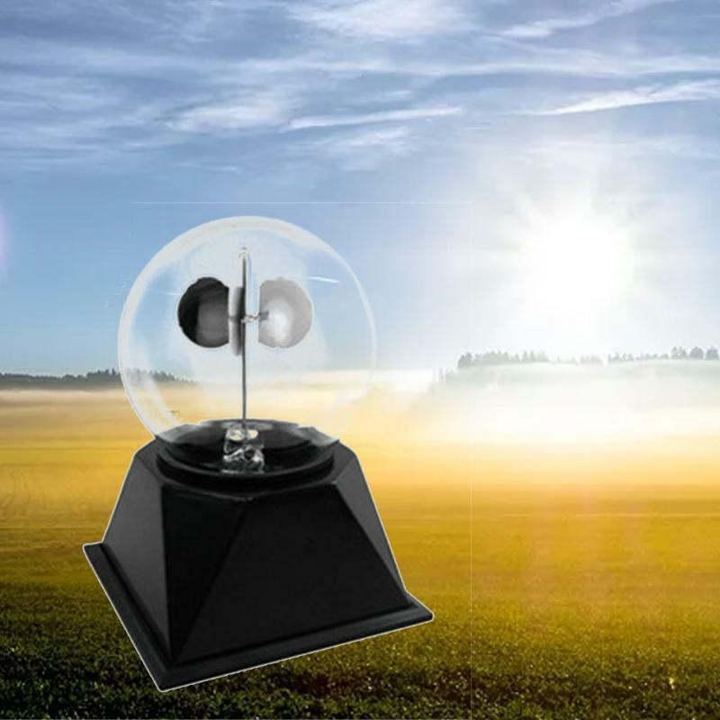 Solar Power Radiometer Crookes Spinning Vanes Glass Windmill Gift Home Desk Deco