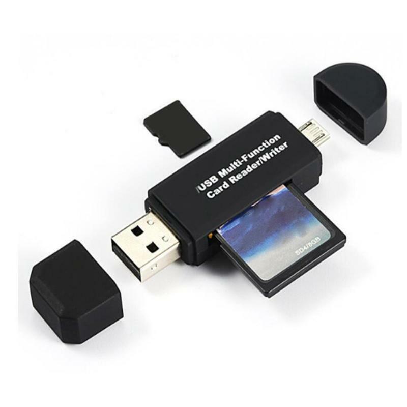 USB 2.0 Micro Card Reader Portable Memory Card Reader Micro- USB 2.0 OTG Adapter