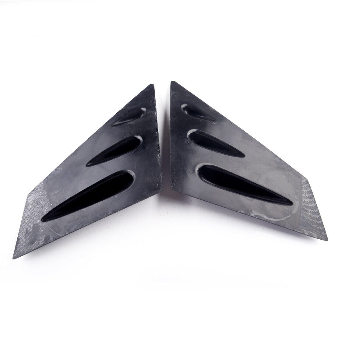 Carbon Fiber ABS Side Window Louvers Scoop Cover Vent Fit For Subaru WRX STI