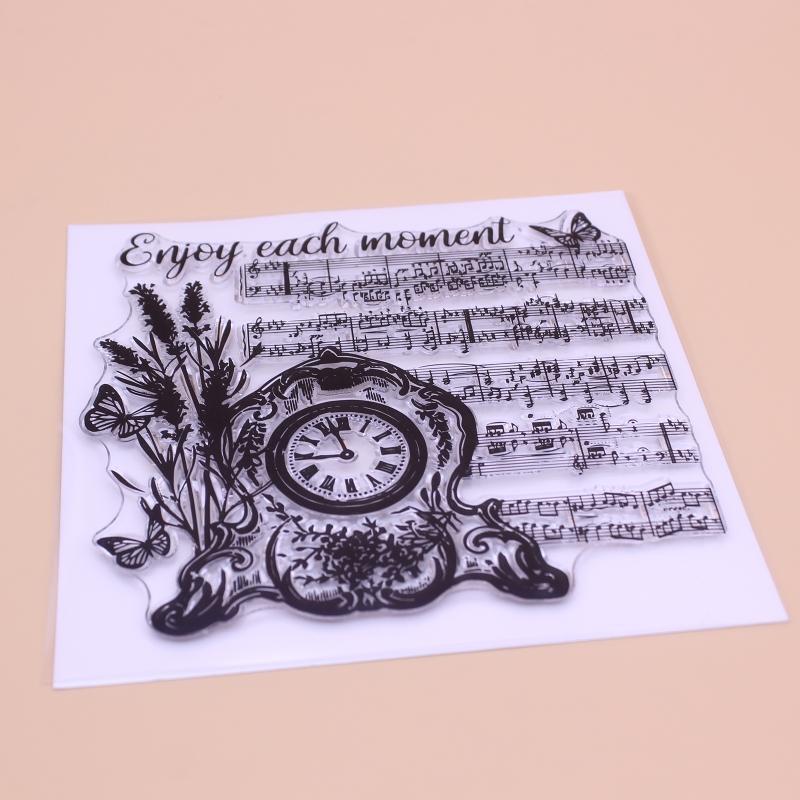 Enjoy Each Moment Clear Stamp Seal Handmade Crafts Embossing Decor