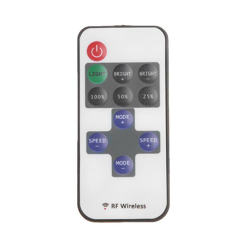 RF Wireless 11 Key Remote Controller Mini Dimmer For Single Color Strip Light