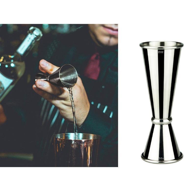 Double Cocktail Jigger Japanese Design Stainless Steel Bar Jigger Measuring Cup