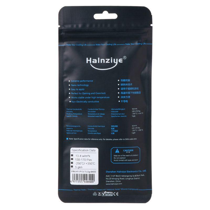 13.4w/m-k HY-P13 Extreme Performance 2g Thermal Paste Grease Silicone Paste CPU