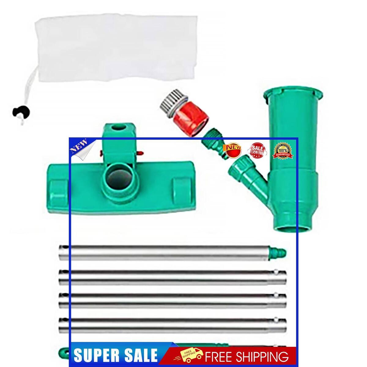 Pool Vacuum Jet Cleaner 4 Section Pole Portable for Above Ground Pond