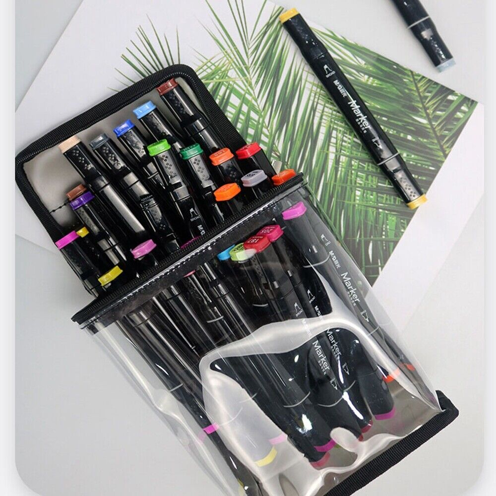 Travel Makeup Bags Watercolor Pen Holder Large Capacity Waterproof Cosmetic Bag
