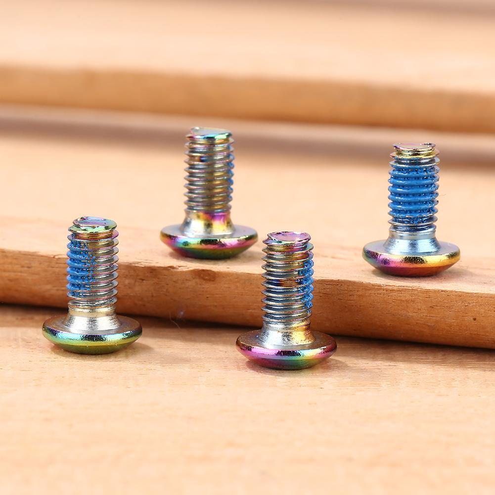 12pcs M5x8mm Disk Brake Bolts T25 Bike Bottle Holder Bolts Screw (Multi)