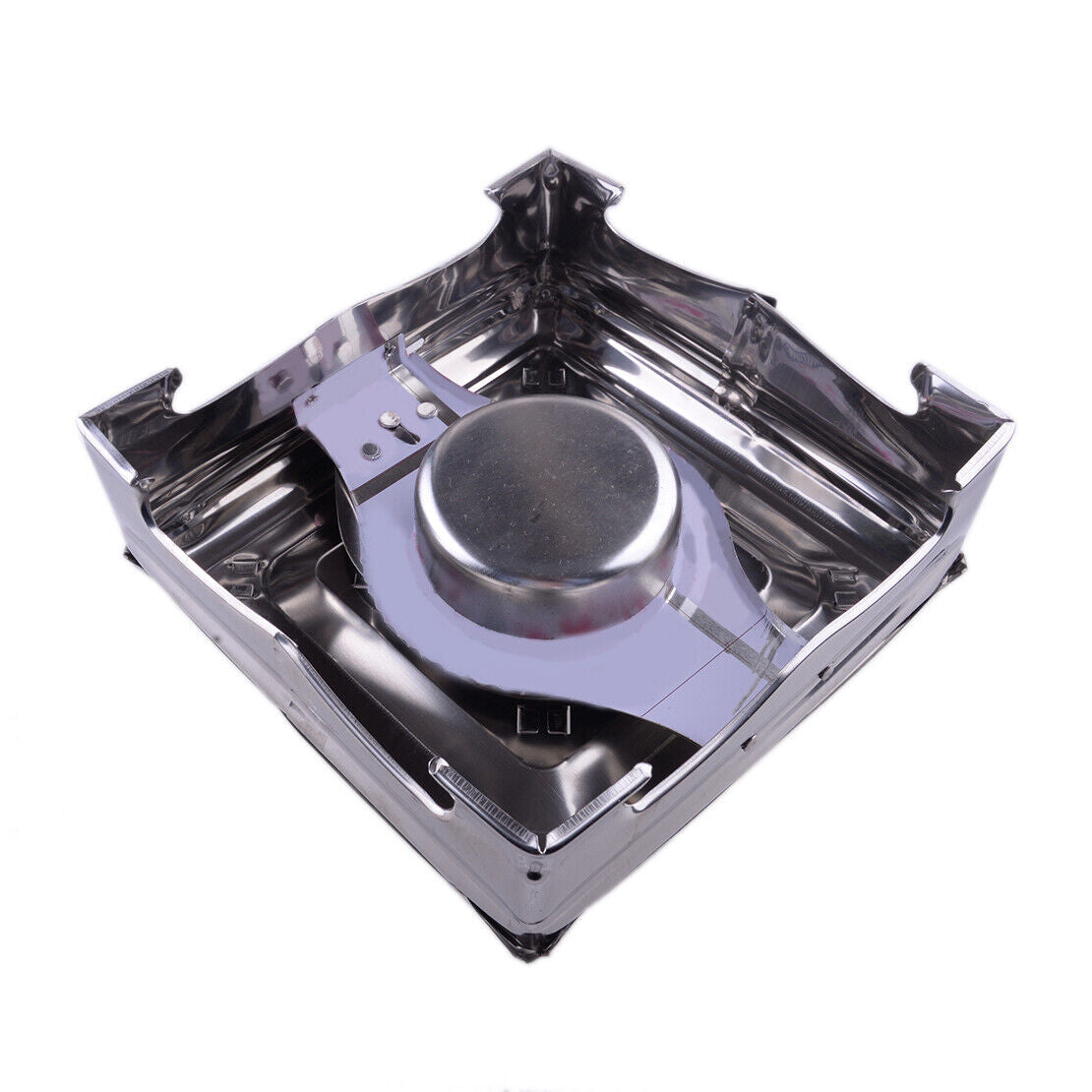 Stainless Steel Portable Alcohol Stove Burner Furnace Outdoor Hiking Camping