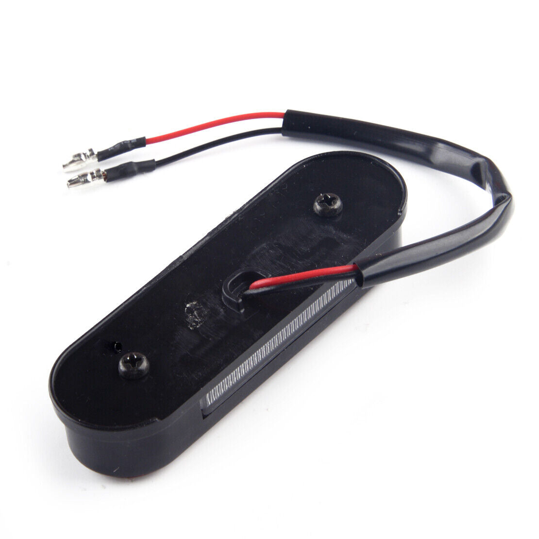 Motorcycle 3 LED Number License Plate Light + Red Reflector