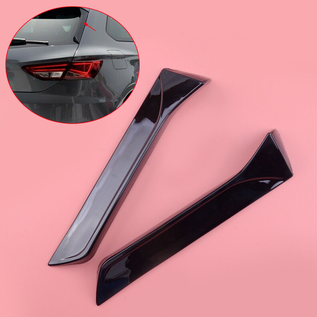 Rear Window Spoiler Side Wing Trim Cover fit for Seat Leon FR MK3 2013 to 2021