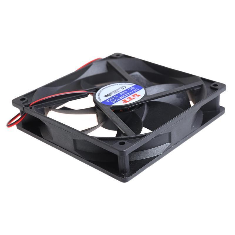 12V DC Brushless High Speed Cooling Fan 12x12x2.5cm 2Pin 2wire Connector Cooler