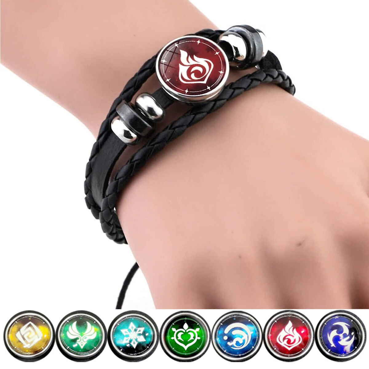 Impact Bracelet Set 7 Pack Anime Time Gem Luminous Bead Bracelets Jewelry