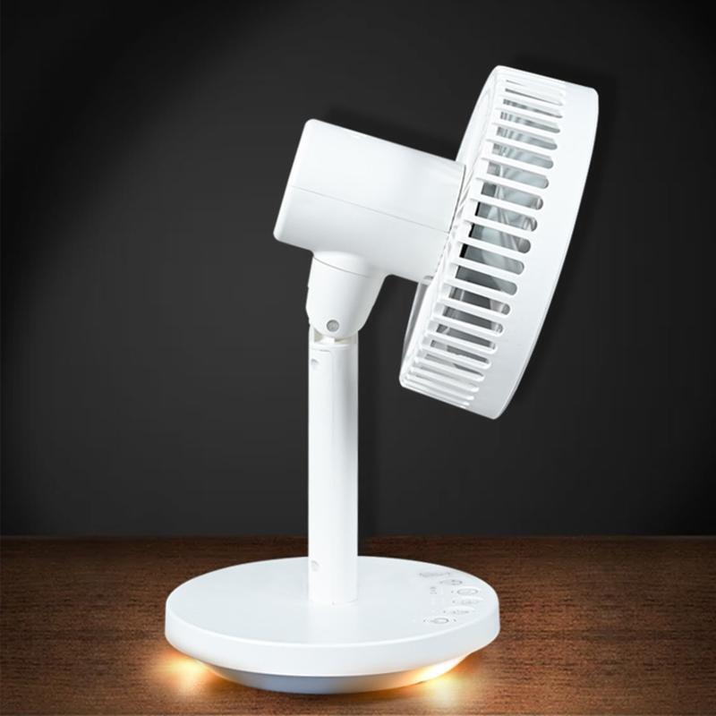 Mini Desk Fan Strong Airflow Quiet Portable Fan for Desktop Office 6 Speeds