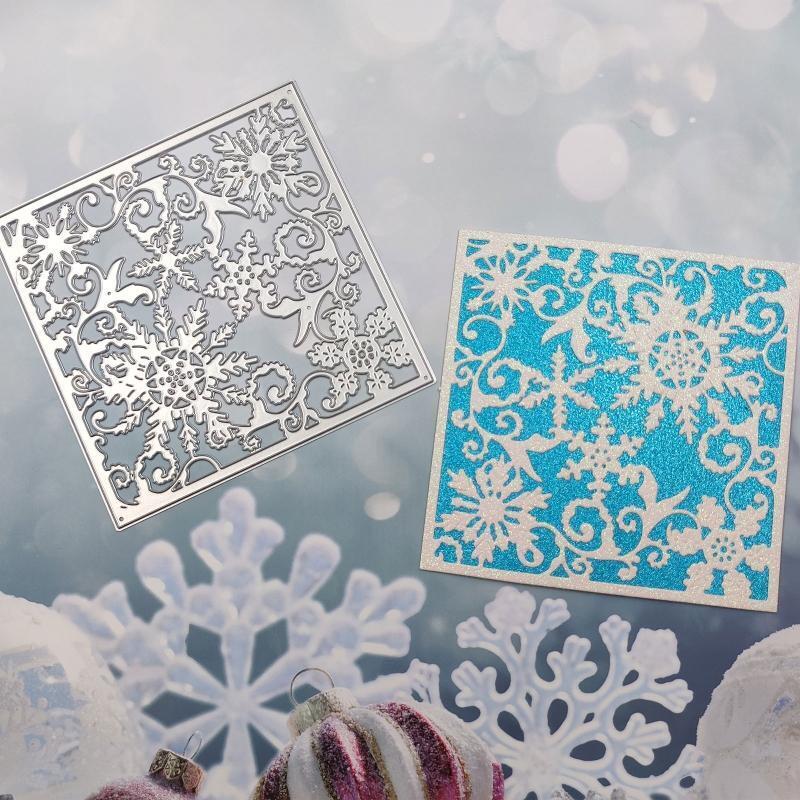 Snowflake Pattern Cutting Dies Embossing Stencil Template for DIY Paper Arts