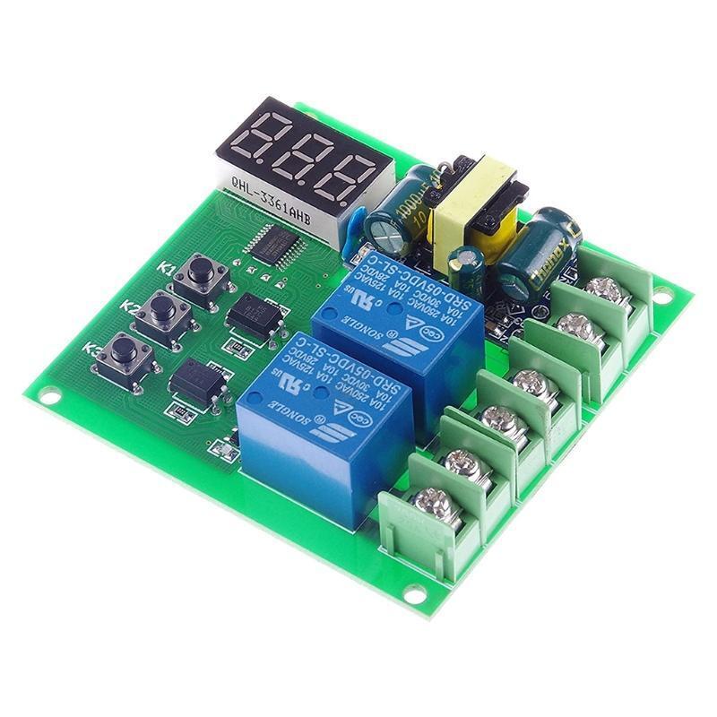 Digital Timer Cycle Delay Switch Board 220V Dual Relay Control Delay Switch Mode