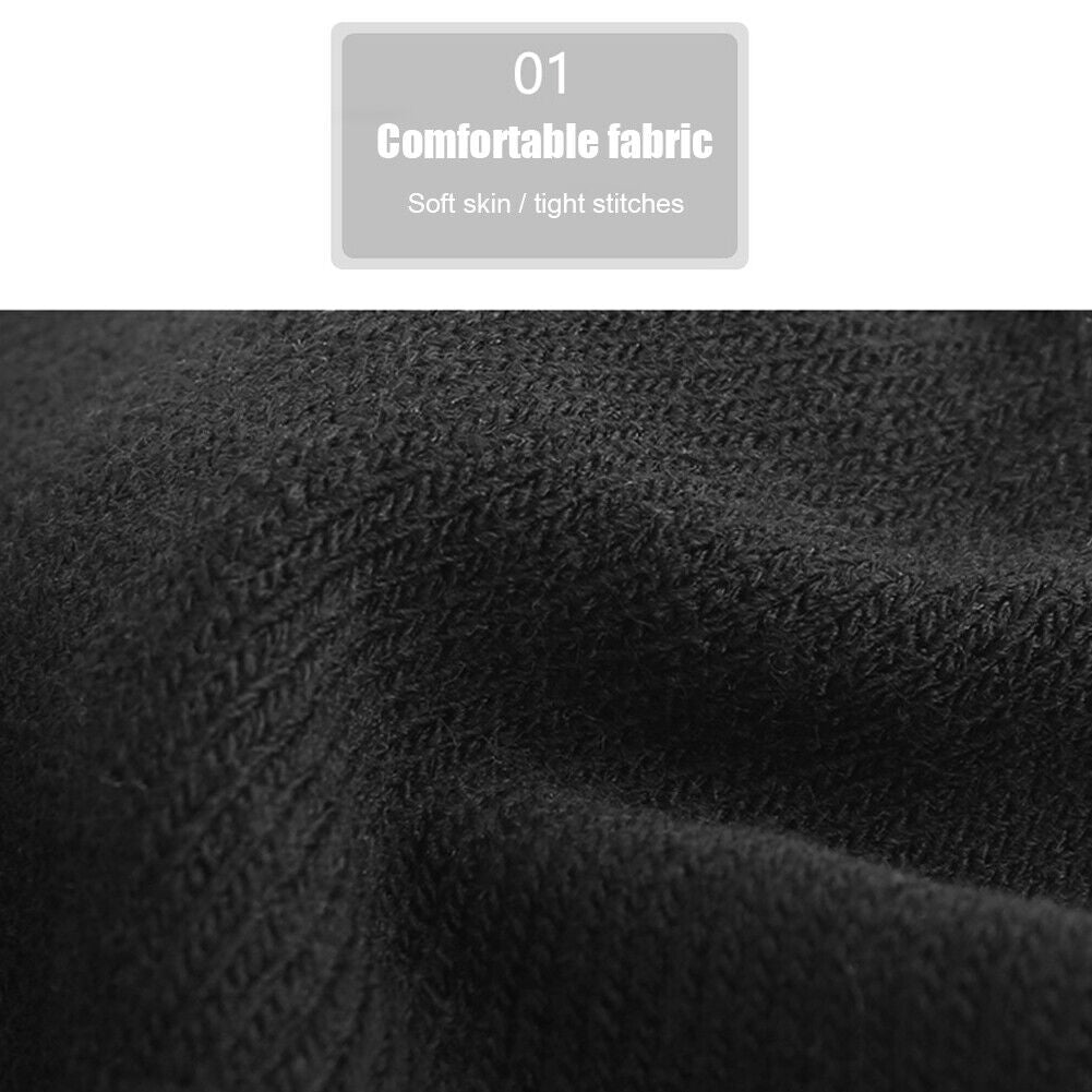 Cycling Anti-slip Half Finger Gloves Winter Warm Fingerless Mittens (Black)