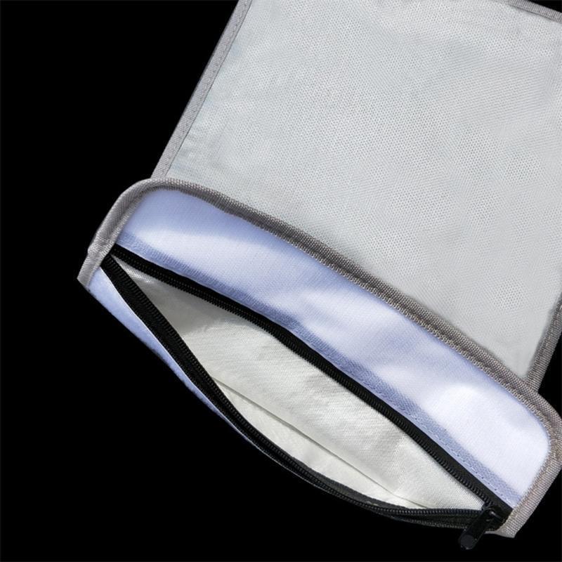 Fireproof Safe Bag Non-Itchy Silicone Coated File Storage (2000?) with Zipper
