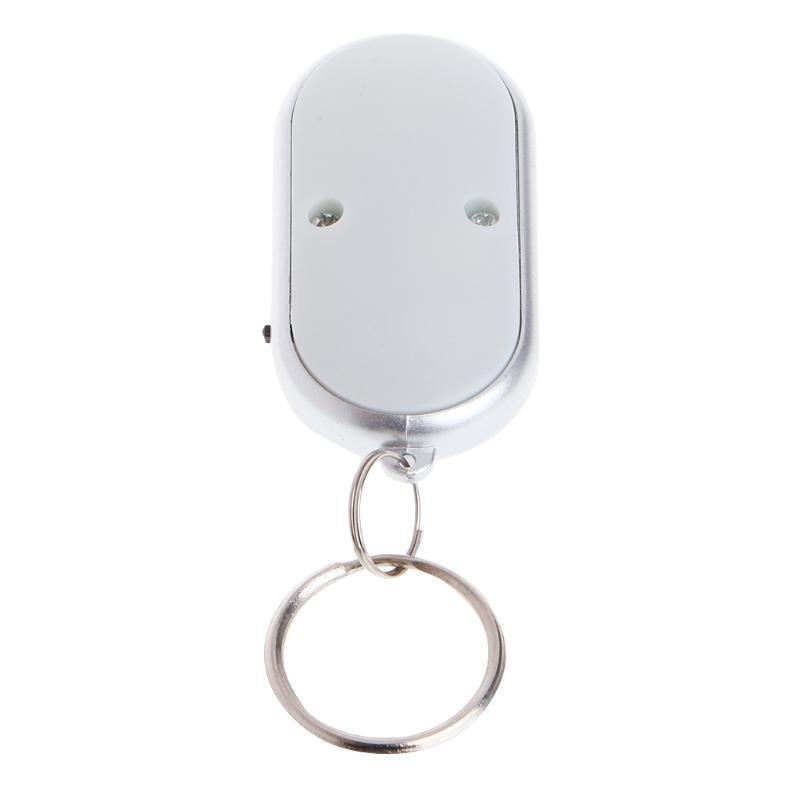 LED Anti-Lost Finder Keychain Whistle Sound Control Key Locator Outdoor Sports