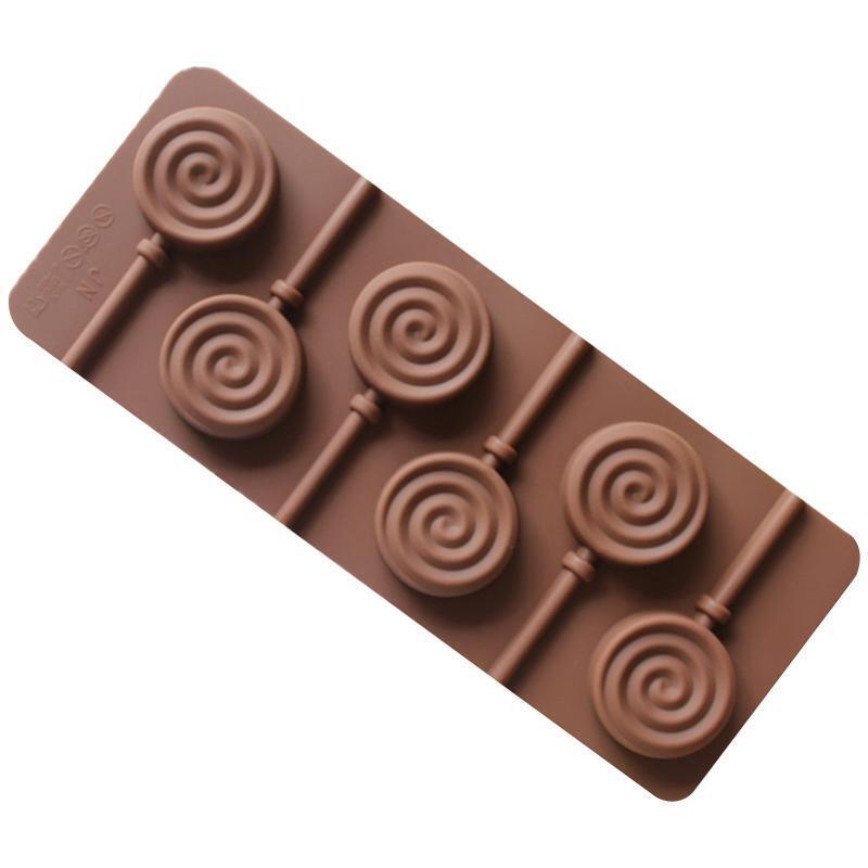 Candy Moulds Round Lollipop Shape Silicone Mold Lollipop Moulds Home DIY Gadgets