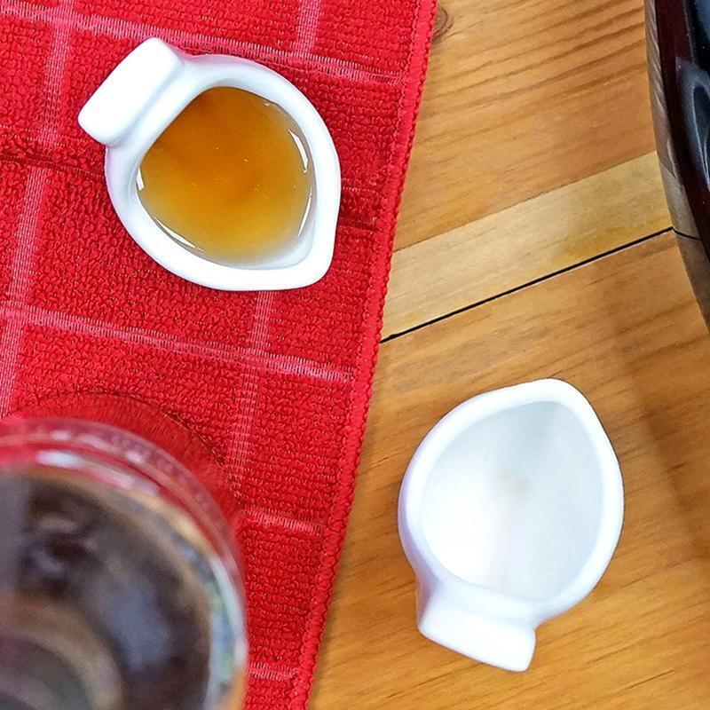 2 Pieces Urinal Shot Ceramic Mug Coffee Cup Personal Cup Ceramic Cup Durable