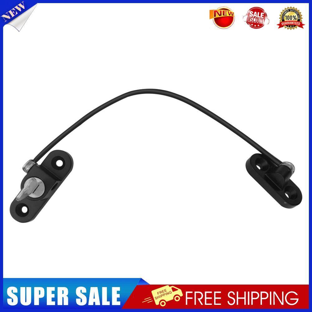Aluminum Door Window Lock Children Security Car Cable Limit Lock (Black)