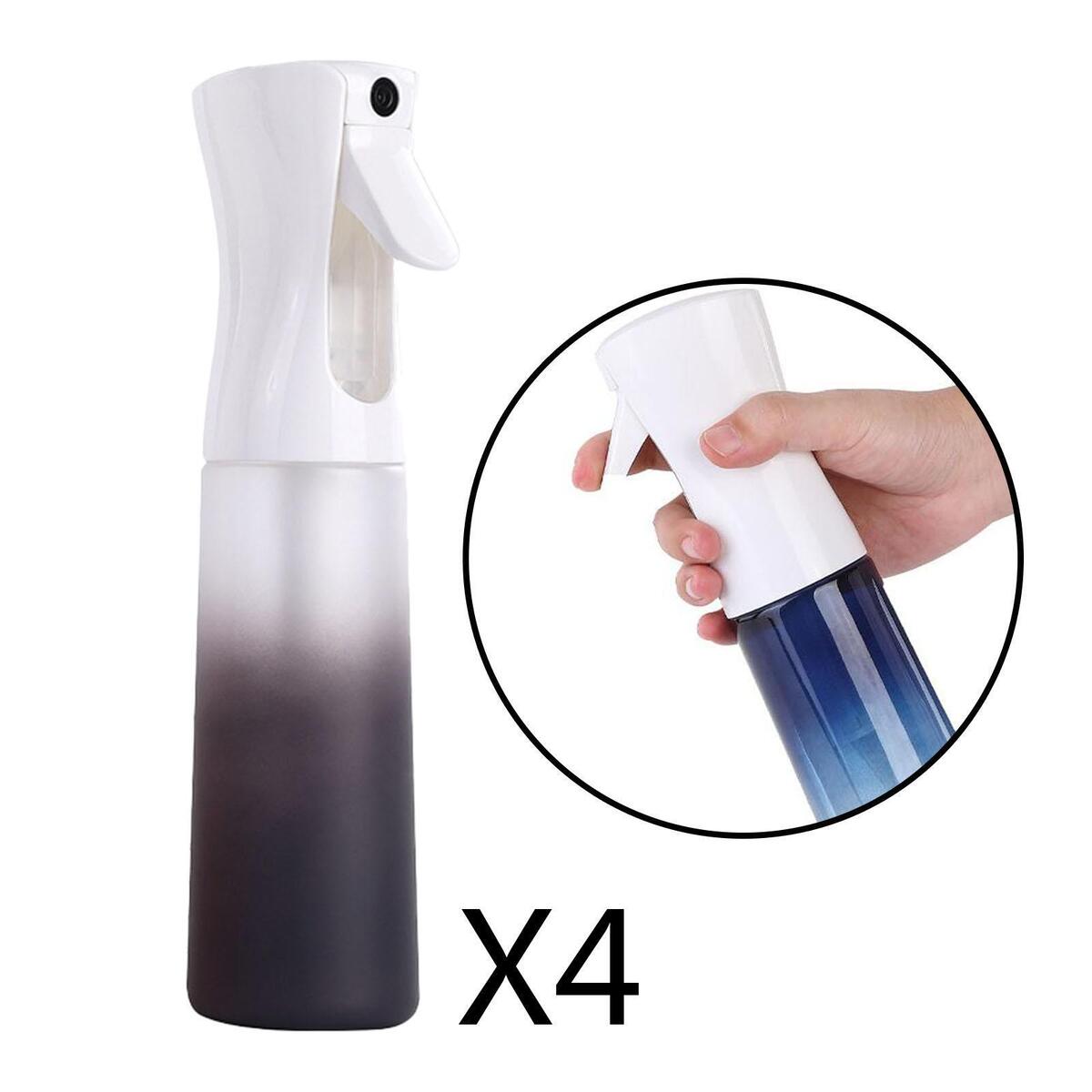 4pc Continuous  Water Bottles Pressurized Gradient Gray