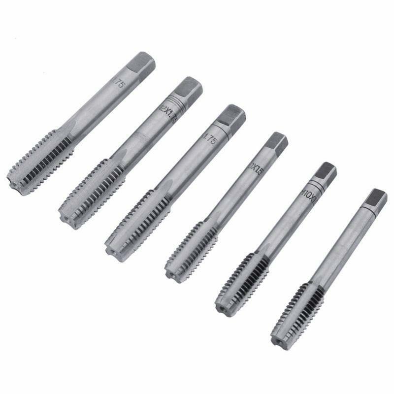 32pcs Metric Hand Adjustable Taps Dies Wrench Set Screw Thread Straight Taper