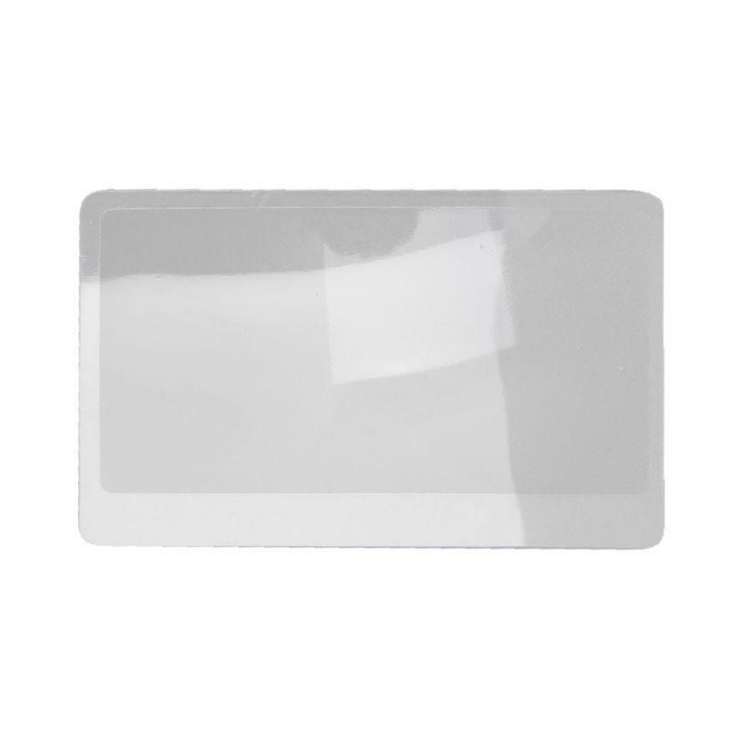 50Pcs 3X Pocket Wallet Credit Card Size Fresnel Lens Fire Starter and Magnifier