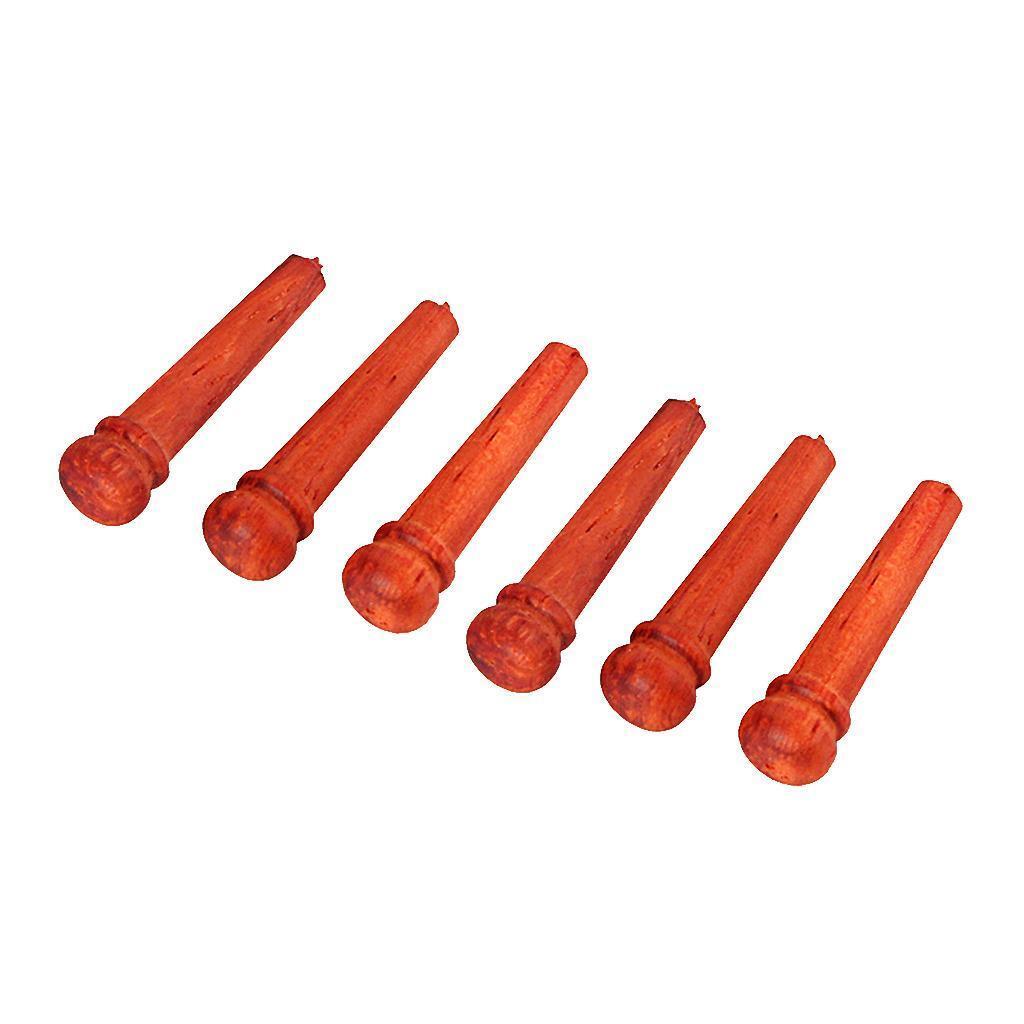 6pcs Solid  Guitar Bridge  for Acoustic Guitar Replacement Accessory