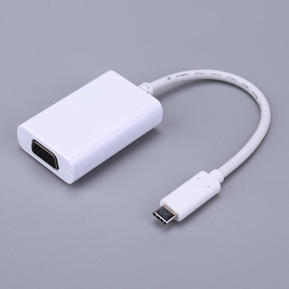 Type-C Male to VGA Female Converter Adapter Supports 1080p Video