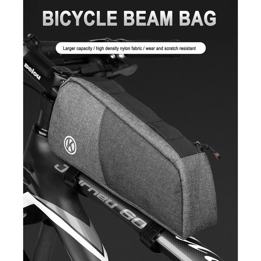 Bicycle Frame Front Top Tube Bag Big Capacity Waterproof MTB Saddle Pouch