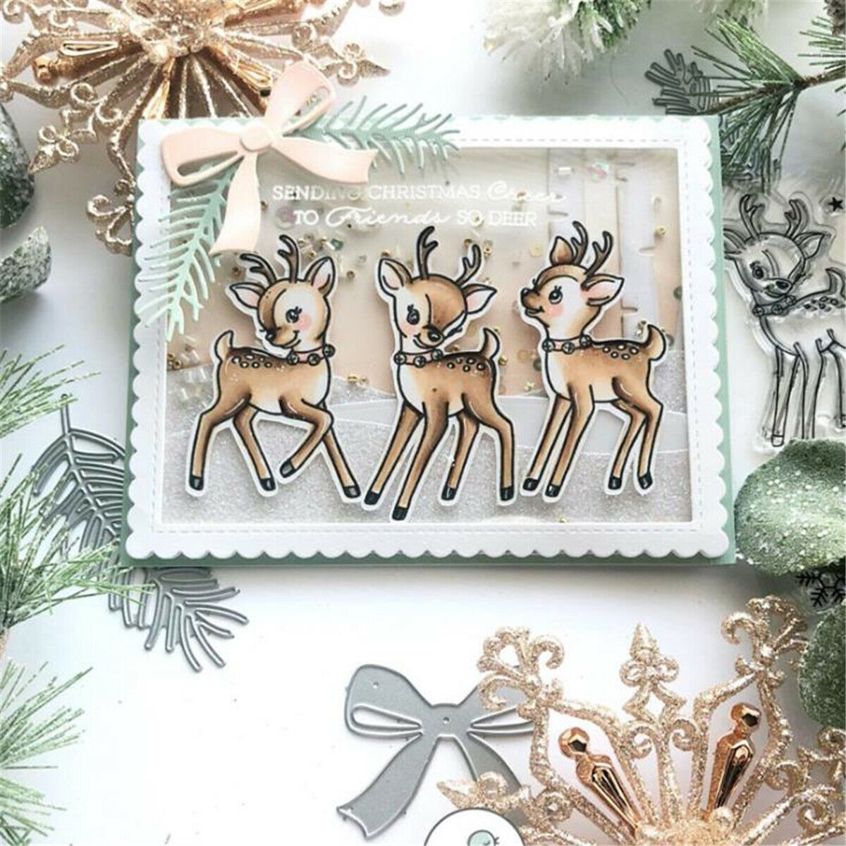 Christmas Leaves Metal Cutting Dies Stencil DIY Scrapbooking Craft Card Making