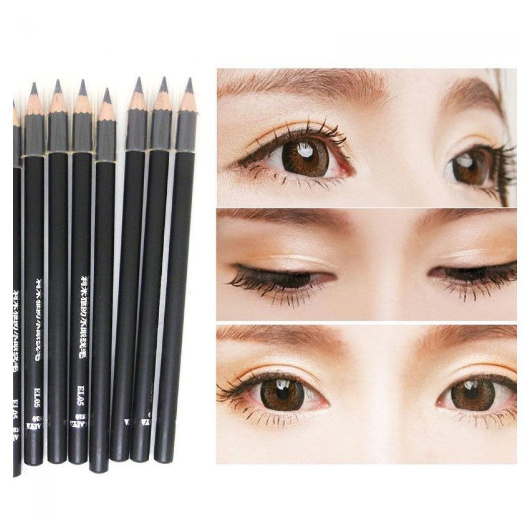 women Smooth Cosmetic Lasting Eyeliner Pencil Black Waterproof Makeup tool