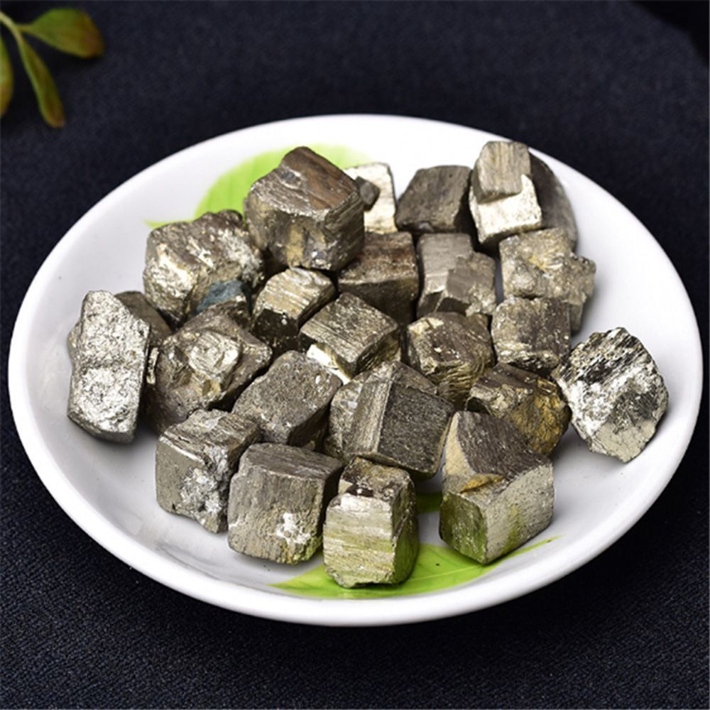 Iron Handcraft Crystal Rough Quartz Natural Pyrite Irregular Ore Gem Ornaments