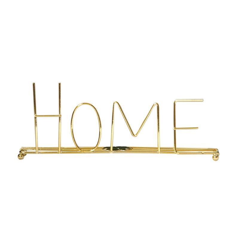 Modern Home Sign Metal Freestanding Letters Word Signs for Home Decoration Props