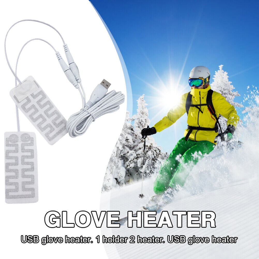 Winter Outdoor Electric Heating Gloves Pads Thermal USB Hand Feet Warmer